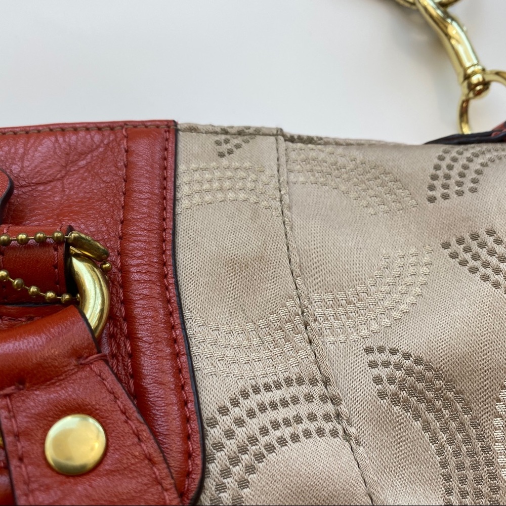 Coach Ashley Dotted Op Art Shoulder Satchel - Picture 5 of 8